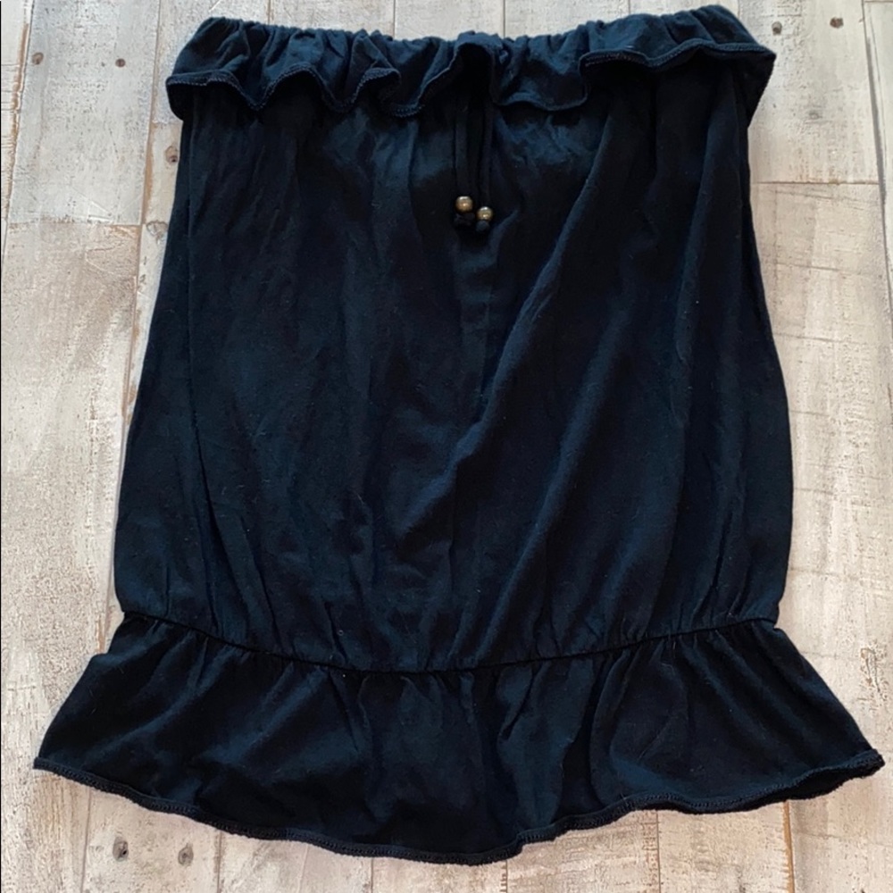 EUC gap ruffled tube top